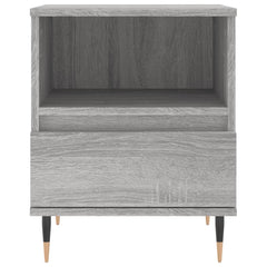 vidaXL Bedside Cabinet Grey Sonoma 40x35x50 cm Engineered Wood 5