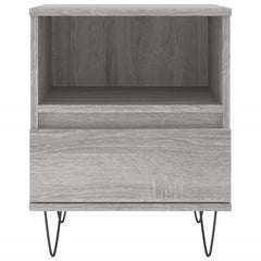 vidaXL Bedside Cabinet Grey Sonoma 40x35x50 cm Engineered Wood 6