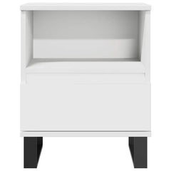 vidaXL Bedside Cabinets 2 pcs White 40x35x50 cm Engineered Wood 4