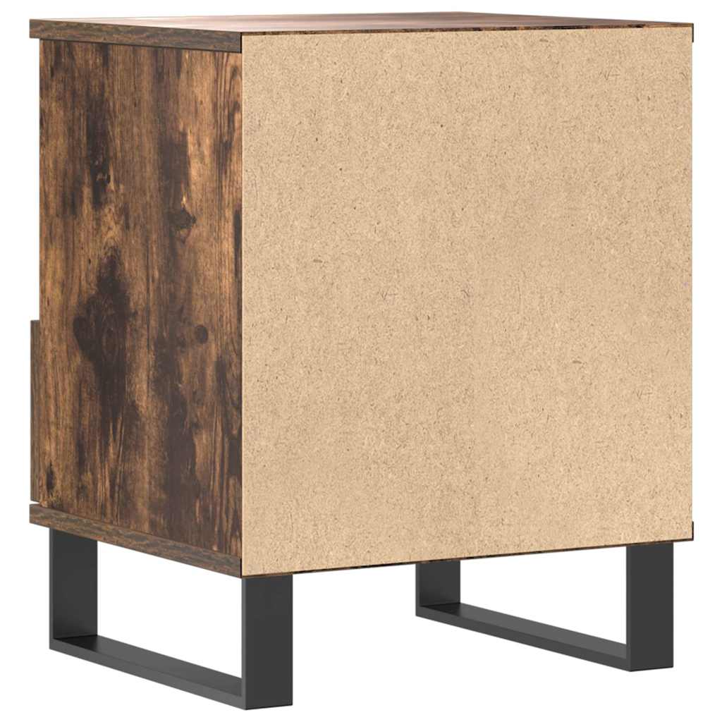 vidaXL Bedside Cabinet Smoked Oak 40x35x50 cm Engineered Wood 5
