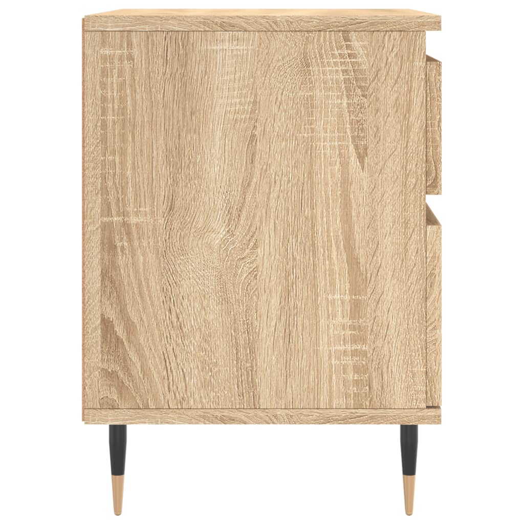 vidaXL Bedside Cabinet Sonoma Oak 40x35x50 cm Engineered Wood 6