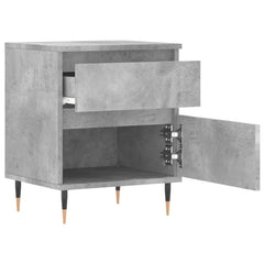 vidaXL Bedside Cabinet Concrete Grey 40x35x50 cm Engineered Wood 4