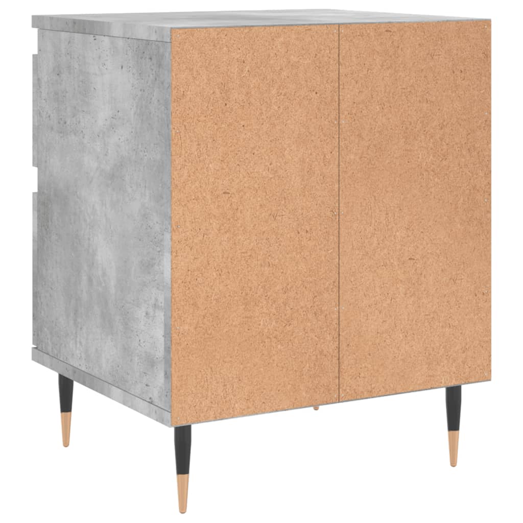 vidaXL Bedside Cabinet Concrete Grey 40x35x50 cm Engineered Wood 5