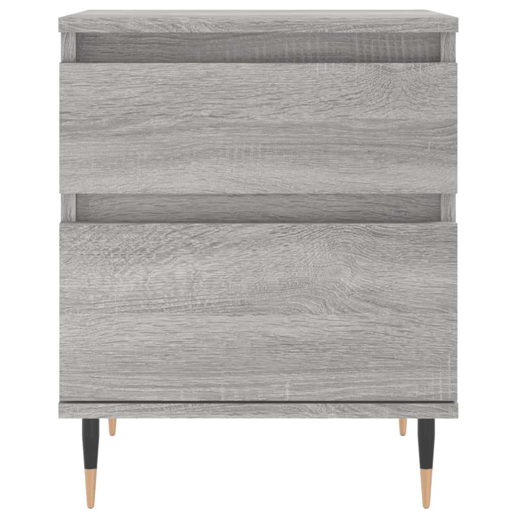 vidaXL Bedside Cabinet Grey Sonoma 40x35x50 cm Engineered Wood 3