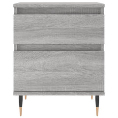 vidaXL Bedside Cabinet Grey Sonoma 40x35x50 cm Engineered Wood 3