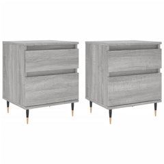 vidaXL Bedside Cabinets 2 pcs Grey Sonoma 40x35x50 cm Engineered Wood 2