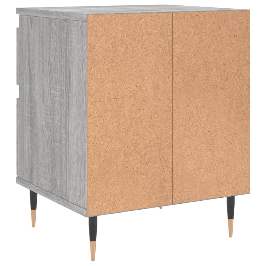 vidaXL Bedside Cabinets 2 pcs Grey Sonoma 40x35x50 cm Engineered Wood 6