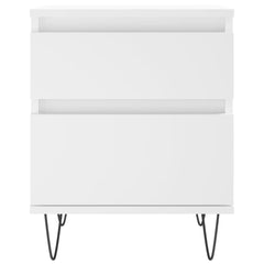 vidaXL Bedside Cabinet White 40x35x50 cm Engineered Wood 5