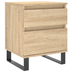 vidaXL Bedside Cabinets 2 pcs Sonoma Oak 40x35x50 cm Engineered Wood 3