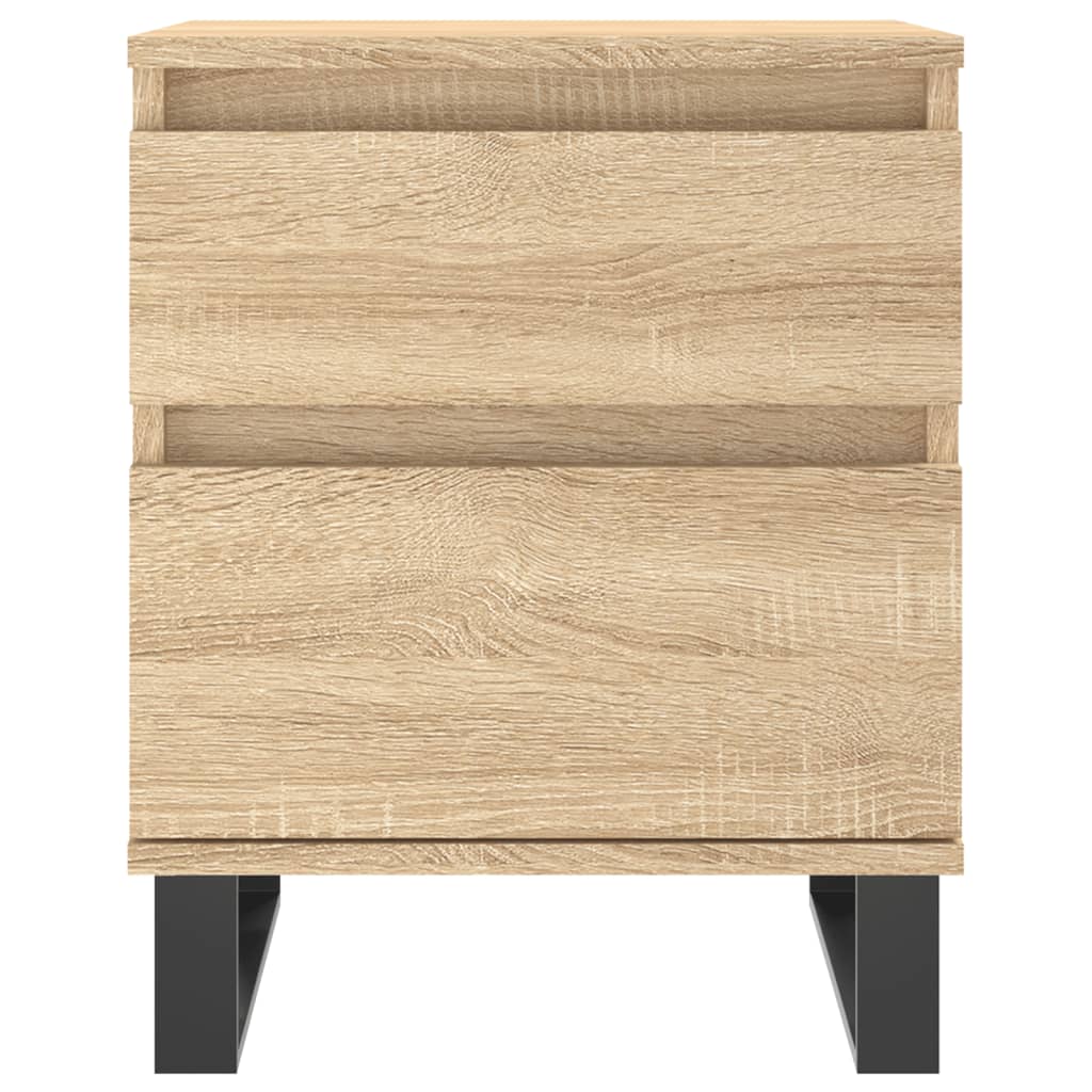vidaXL Bedside Cabinets 2 pcs Sonoma Oak 40x35x50 cm Engineered Wood 4