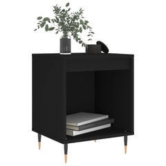 vidaXL Bedside Cabinets 2 pcs Black 40x35x50 cm Engineered Wood 3