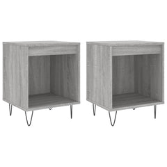 vidaXL Bedside Cabinets 2 pcs Grey Sonoma 40x35x50 cm Engineered Wood 2