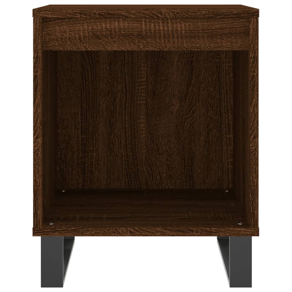 Bedside Cabinets 40x35x50 cm Engineered Wood Brown oak