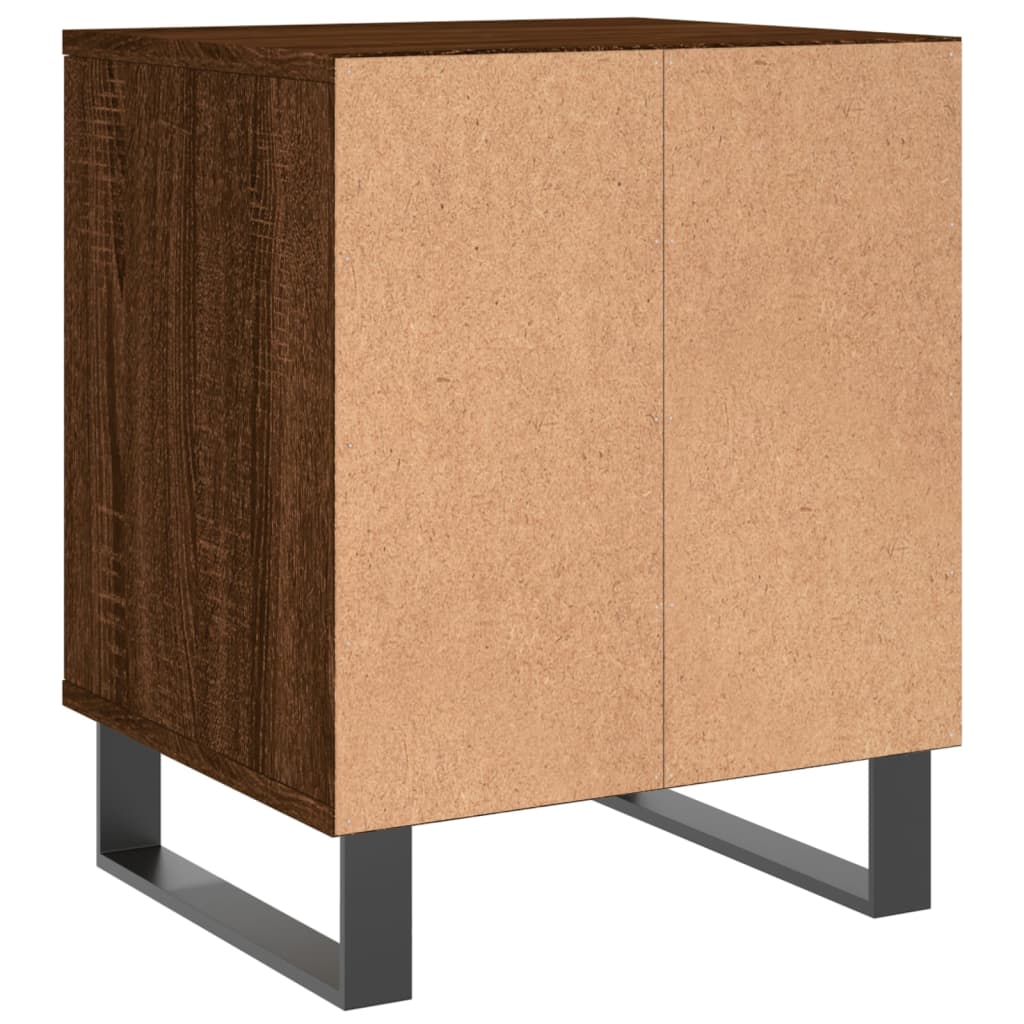 Bedside Cabinets 40x35x50 cm Engineered Wood Brown oak