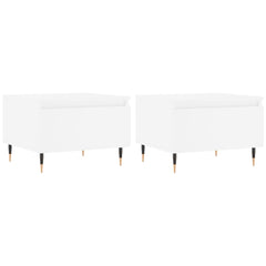 vidaXL Coffee Tables 2 pcs White 50x46x35 cm Engineered Wood 2