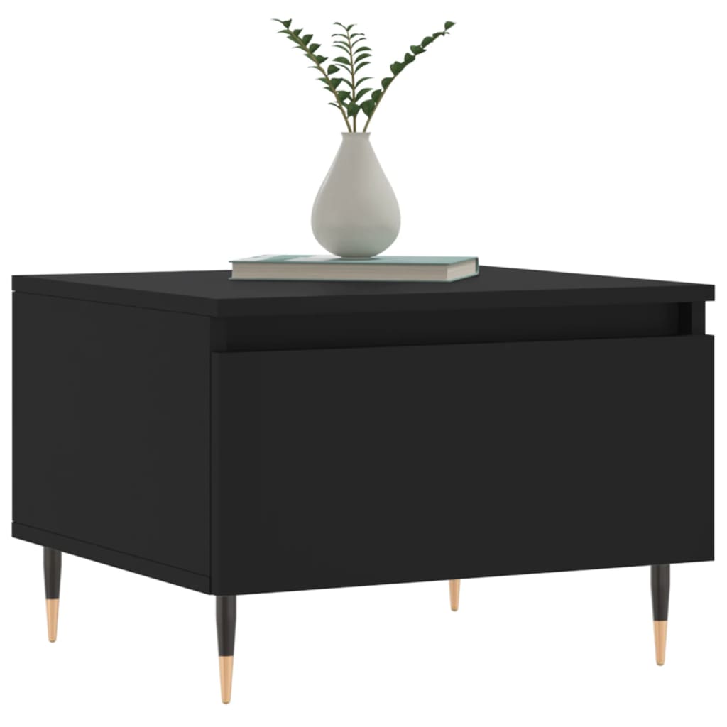 vidaXL Coffee Tables 2 pcs Black 50x46x35 cm Engineered Wood 3