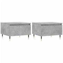 vidaXL Coffee Tables 2 pcs Concrete Grey 50x46x35 cm Engineered Wood 2