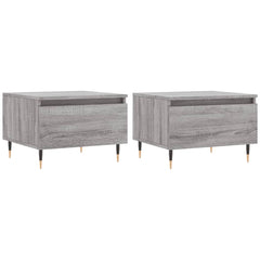 vidaXL Coffee Tables 2 pcs Grey Sonoma 50x46x35 cm Engineered Wood 2