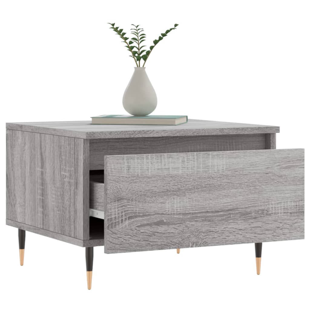 vidaXL Coffee Tables 2 pcs Grey Sonoma 50x46x35 cm Engineered Wood 4