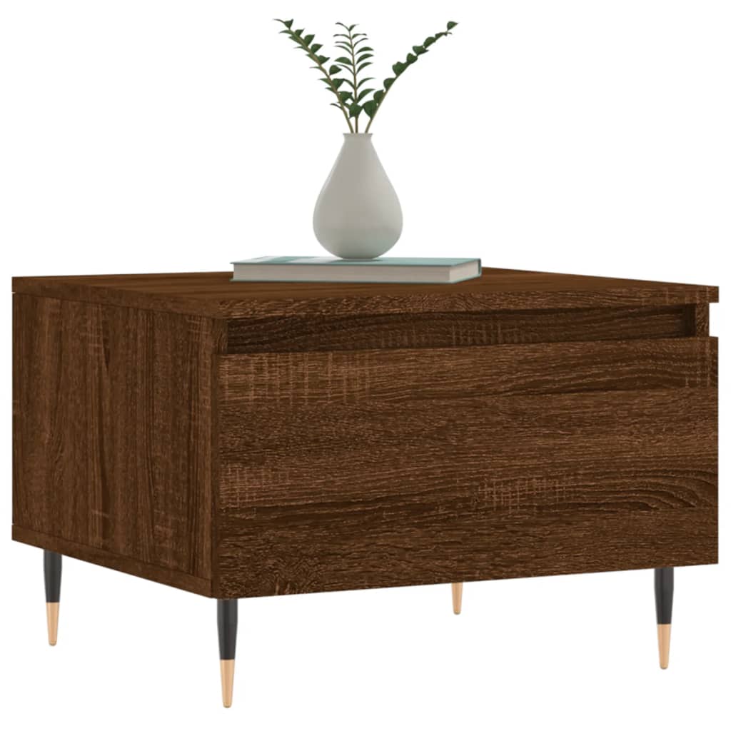 vidaXL Coffee Tables 2 pcs Brown Oak 50x46x35 cm Engineered Wood 3