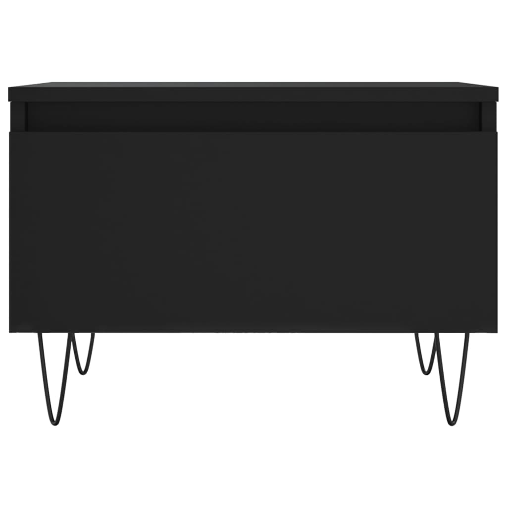vidaXL Coffee Tables 2 pcs Black 50x46x35 cm Engineered Wood 6