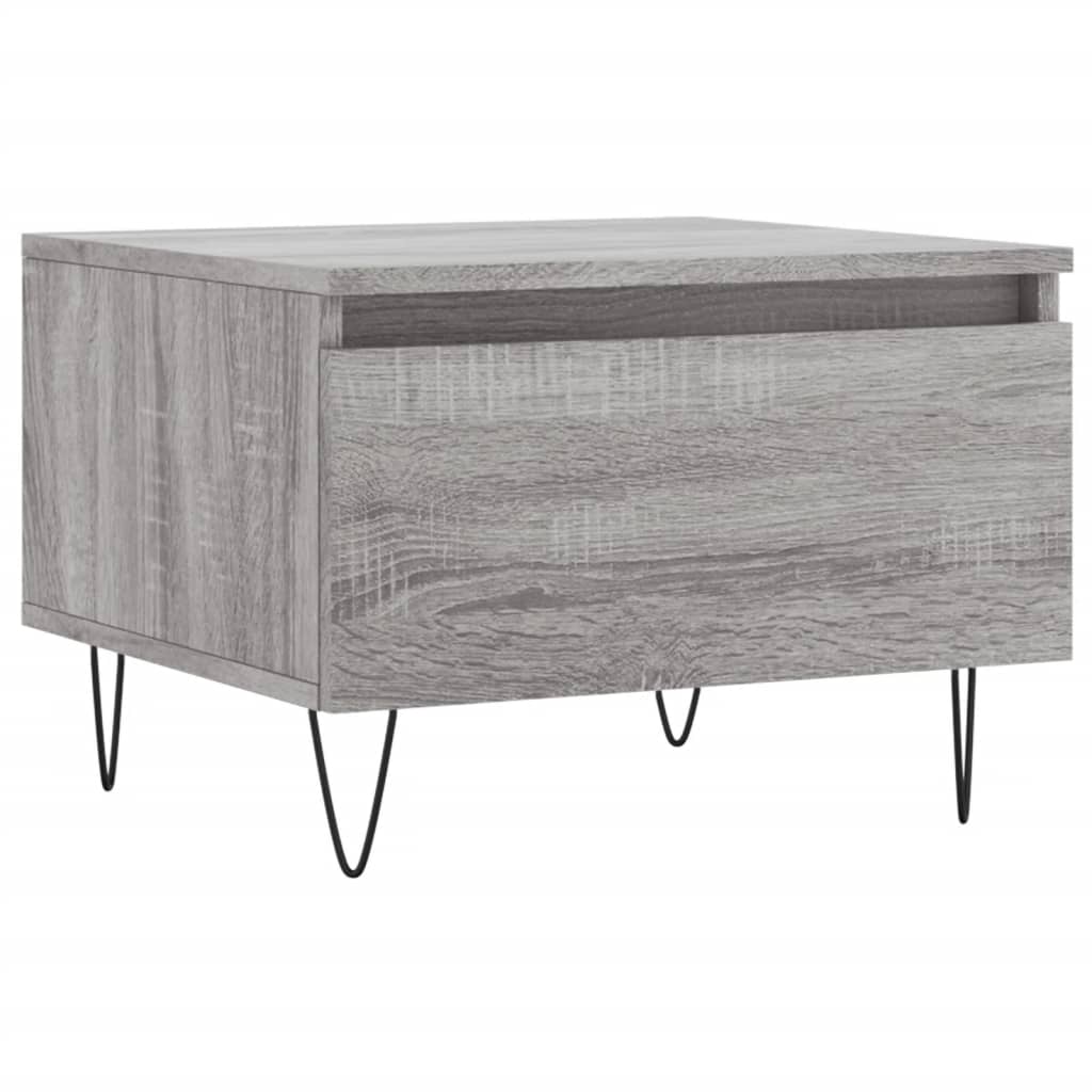 vidaXL Coffee Tables 2 pcs Grey Sonoma 50x46x35 cm Engineered Wood 5