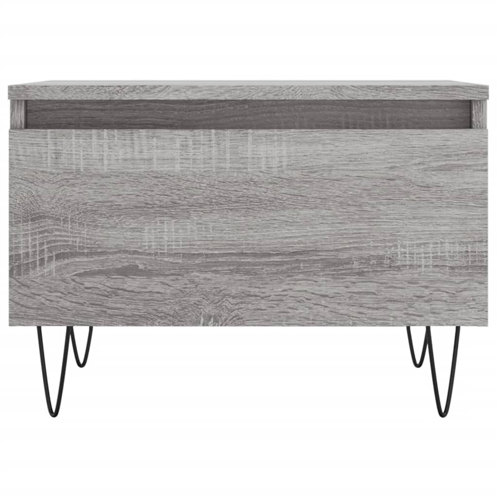 vidaXL Coffee Tables 2 pcs Grey Sonoma 50x46x35 cm Engineered Wood 6