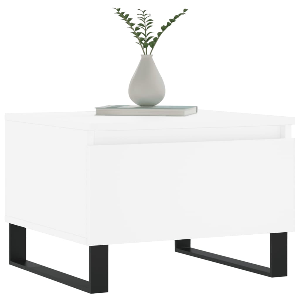 vidaXL Coffee Tables 2 pcs White 50x46x35 cm Engineered Wood 3