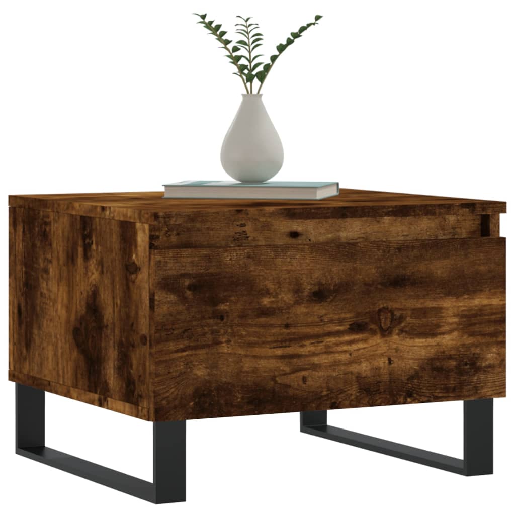 vidaXL Coffee Tables 2 pcs Smoked Oak 50x46x35 cm Engineered Wood 3