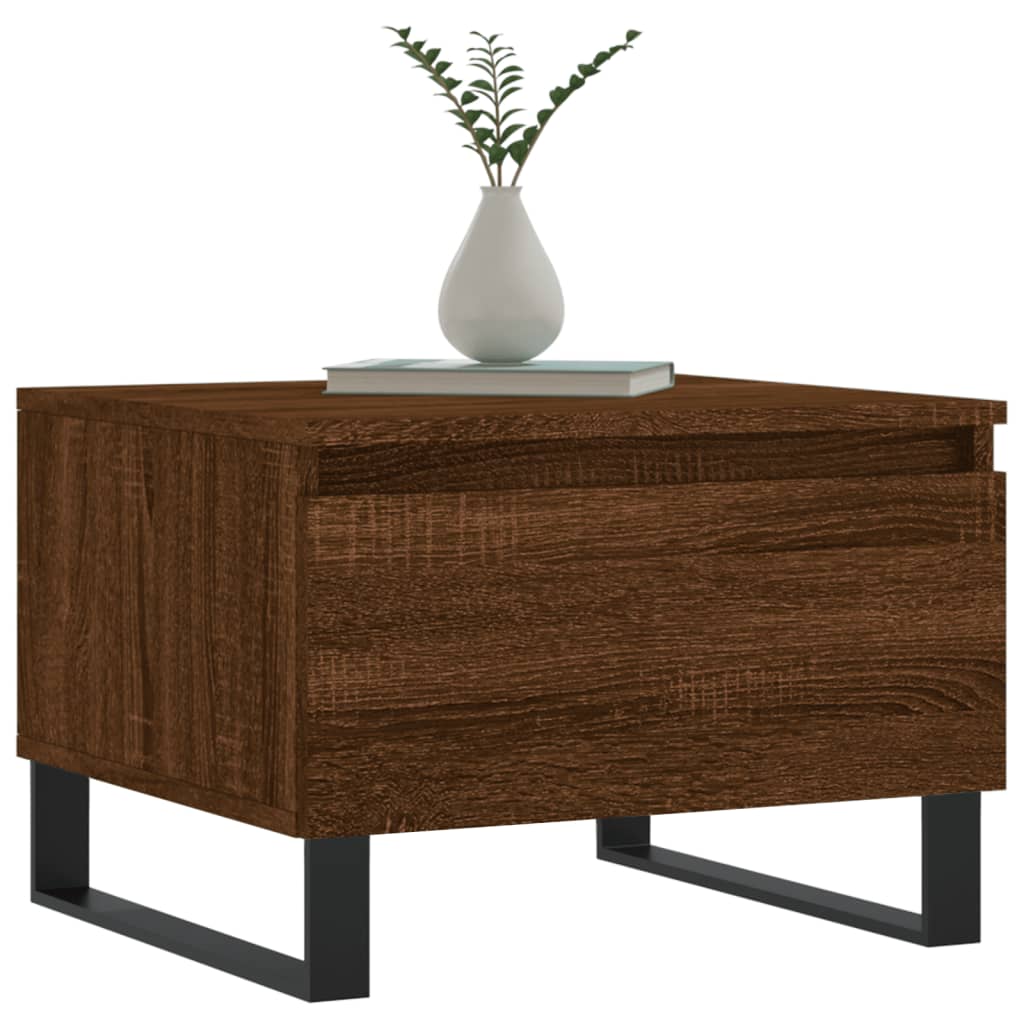vidaXL Coffee Tables 2 pcs Brown Oak 50x46x35 cm Engineered Wood 3