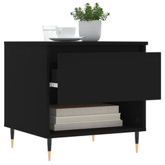 vidaXL Coffee Tables 2 pcs Black 50x46x50 cm Engineered Wood 4