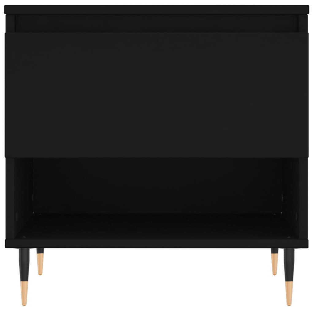 vidaXL Coffee Tables 2 pcs Black 50x46x50 cm Engineered Wood 6