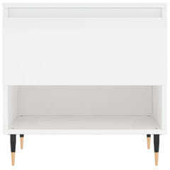 vidaXL Coffee Tables 2 pcs High Gloss White 50x46x50 cm Engineered Wood 6