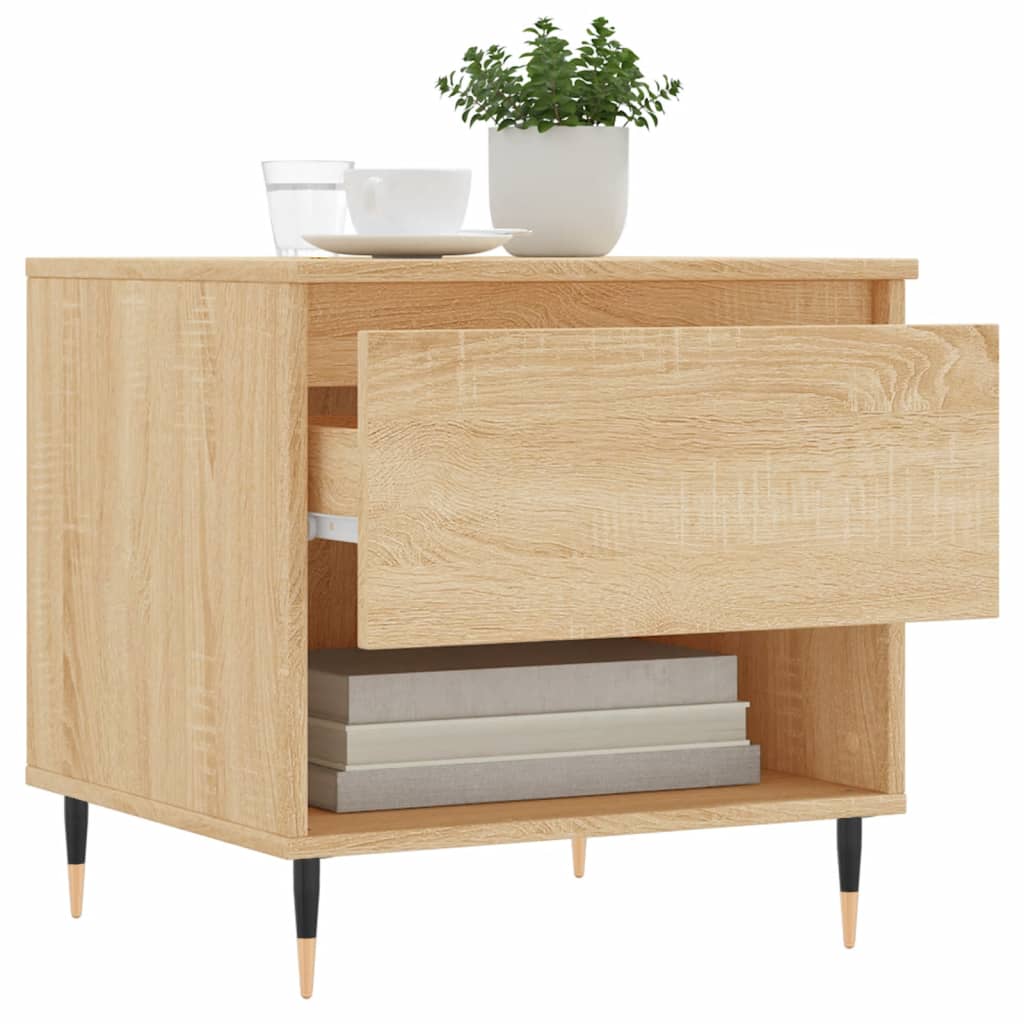 vidaXL Coffee Tables 2 pcs Sonoma Oak 50x46x50 cm Engineered Wood 4