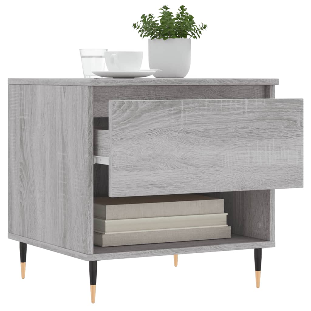 vidaXL Coffee Tables 2 pcs Grey Sonoma 50x46x50 cm Engineered Wood 4