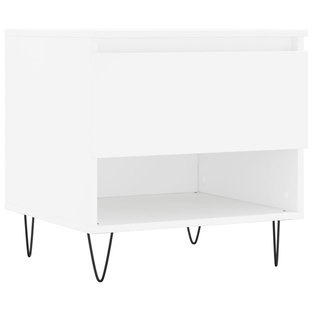 vidaXL Coffee Tables 2 pcs White 50x46x50 cm Engineered Wood 5