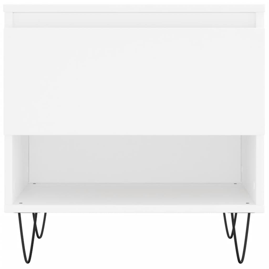 vidaXL Coffee Tables 2 pcs White 50x46x50 cm Engineered Wood 6