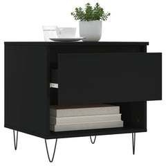 vidaXL Coffee Tables 2 pcs Black 50x46x50 cm Engineered Wood 4