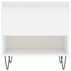 vidaXL Coffee Tables 2 pcs High Gloss White 50x46x50 cm Engineered Wood 6