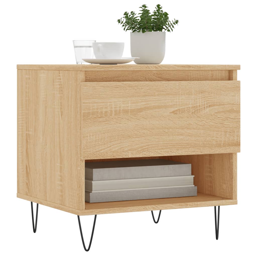 vidaXL Coffee Tables 2 pcs Sonoma Oak 50x46x50 cm Engineered Wood 3