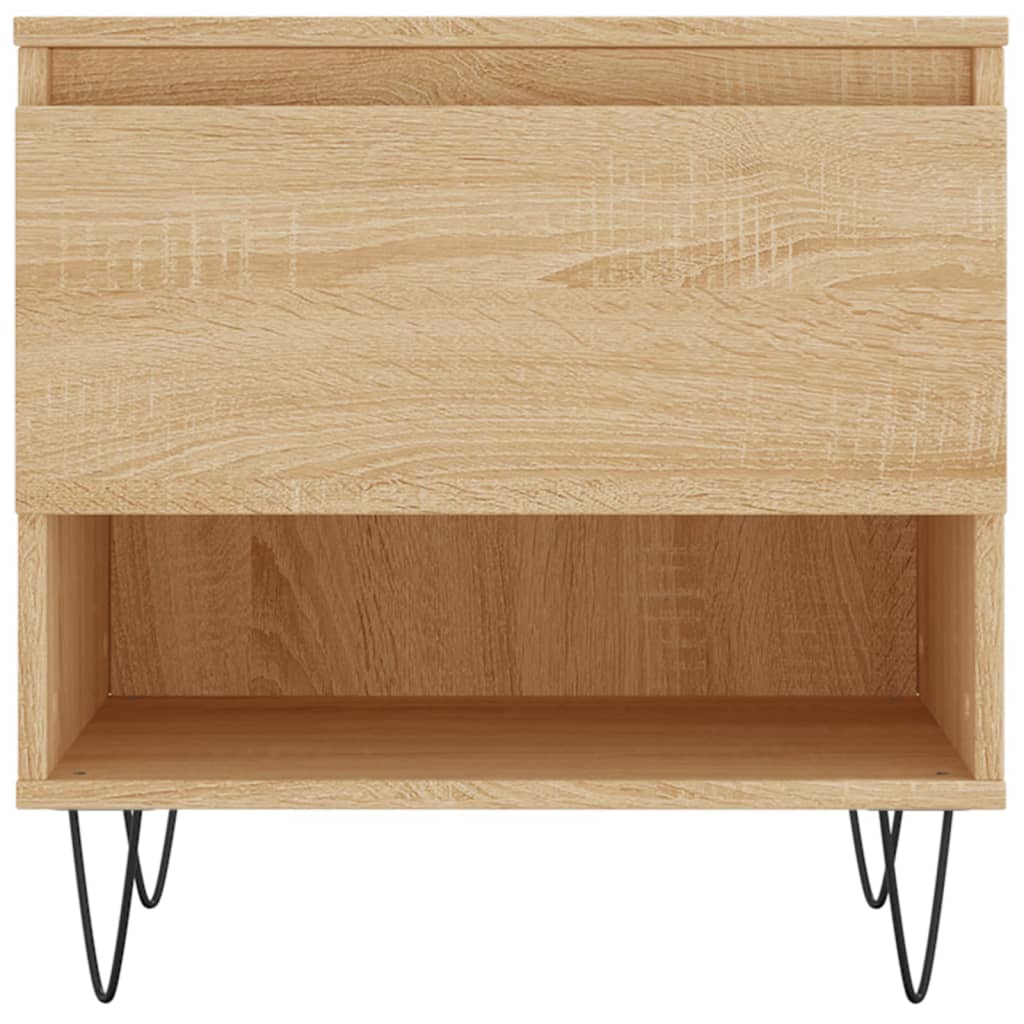 vidaXL Coffee Tables 2 pcs Sonoma Oak 50x46x50 cm Engineered Wood 6
