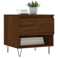 vidaXL Coffee Tables 2 pcs Brown Oak 50x46x50 cm Engineered Wood 3