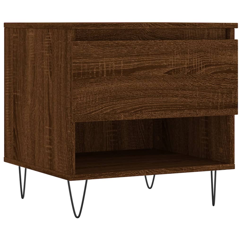 vidaXL Coffee Tables 2 pcs Brown Oak 50x46x50 cm Engineered Wood 5