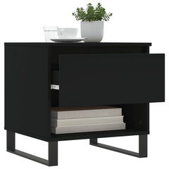 vidaXL Coffee Tables 2 pcs Black 50x46x50 cm Engineered Wood 4