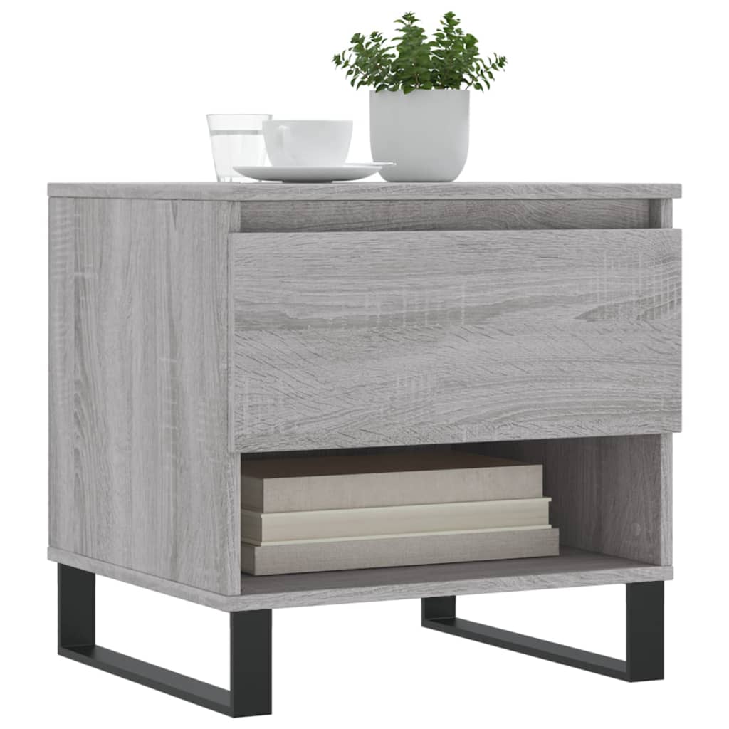 vidaXL Coffee Tables 2 pcs Grey Sonoma 50x46x50 cm Engineered Wood 3
