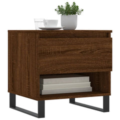 vidaXL Coffee Tables 2 pcs Brown Oak 50x46x50 cm Engineered Wood 3