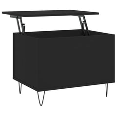 vidaXL Coffee Table Black 60x44.5x45 cm Engineered Wood 2