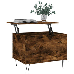 vidaXL Coffee Table Smoked Oak 60x44.5x45 cm Engineered Wood 3