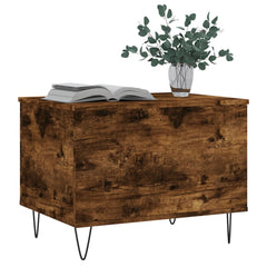 vidaXL Coffee Table Smoked Oak 60x44.5x45 cm Engineered Wood 4