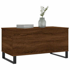 vidaXL Coffee Table Brown Oak 90x44.5x45 cm Engineered Wood 4